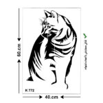 شابلون طرح گربه کد K 772 ابعاد 60*40