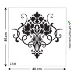 شابلون طرح داماسک کد Z 726