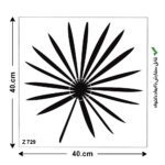 شابلون طرح برگ کد Z 729 ابعاد 40*40