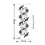 شابلون طرح ستونی کد J 127  ابعاد 60*20
