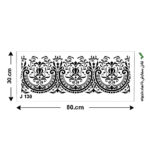 شابلون طرح کناره کد J 130 ابعاد 80*30