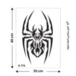 شابلون طرح عنکبوت کد K 778 ابعاد 30*40