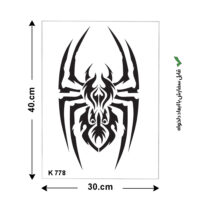 شابلون طرح عنکبوت کد K 778 ابعاد 30*40