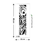 شابلون طرح ستونی کد J 138 ابعاد 60*20