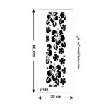 شابلون طرح ستونی کد J 148 ابعاد 60*20
