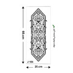 شابلون طرح ستونی کد J 154 ابعاد 60*20
