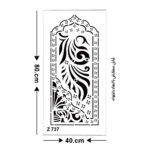 شابلون طرح هنری کد Z 737 ابعاد 40*80