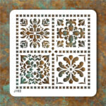 شابلون طرح کاشی مربع کد J 192