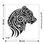 شابلون طرح حیوانات کد K 783 ابعاد 60*60