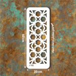شابلون طرح ستونی کد J 162 ابعاد 60*20
