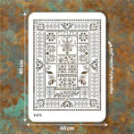 شابلون طرح لیپان آرت کد E 475