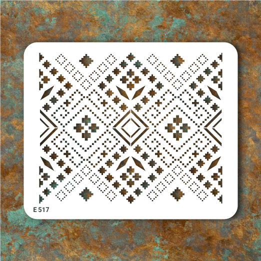 شابلون طرح گلیم کد E 517