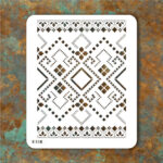شابلون طرح گلیم کد E 518