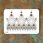 شابلون طرح گلیم کد E 519