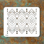 شابلون طرح گلیم کد E 521