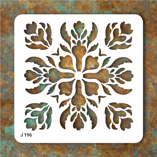 شابلون طرح کاشی مربع کد J 196