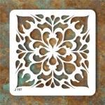 شابلون طرح کاشی مربع کد J 197