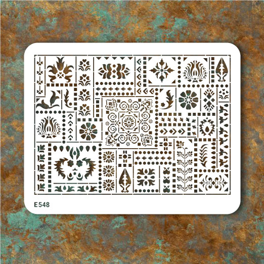 شابلون طرح لیپان آرت کد E 548