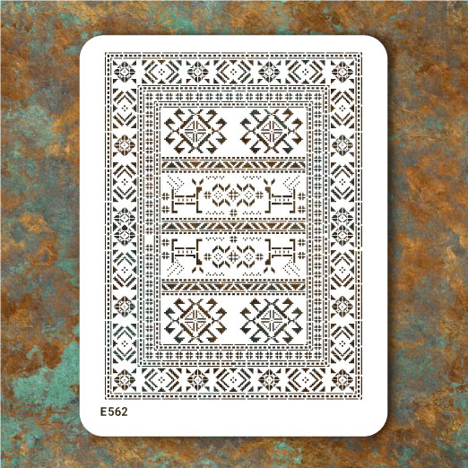 شابلون طرح فرش کد E 562
