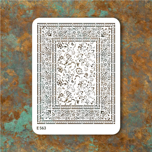 شابلون طرح فرش کد E 563