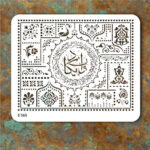 شابلون طرح لیپان آرت و ان یکاد کد E 565
