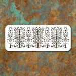 شابلون طرح درخت سرو فرش کد E 585