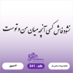 حروف کالیگرافی کد 341 سایز 2.5