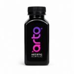 رنگ اکریلیک هنری مشکی اصلی برند آرتو کد AR-C27 حجم 300 میل