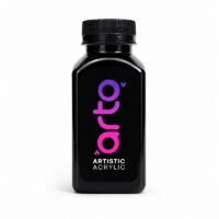 رنگ اکریلیک هنری مشکی اصلی برند آرتو کد AR-C27 حجم 300 میل