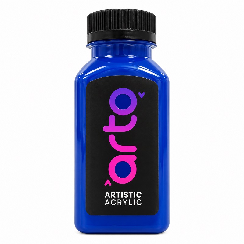 رنگ اکریلیک هنری آبی اصلی ساده Ultramarine Blue برند آرتو کد AR-C27 حجم 300 میل