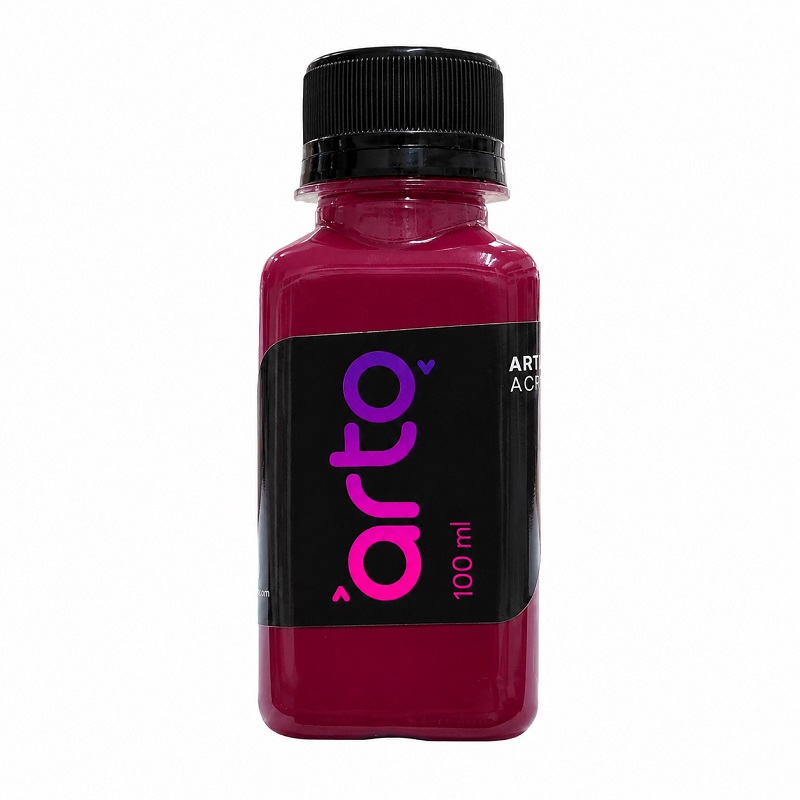 رنگ اکریلیک هنری آلبالویی ساده برند آرتو کد AR-C39 حجم 100 میل