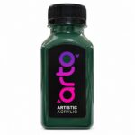 رنگ اکریلیک هنری سبز تیره Deep Green ساده برند آرتو کد AR-C40 حجم 300 میل