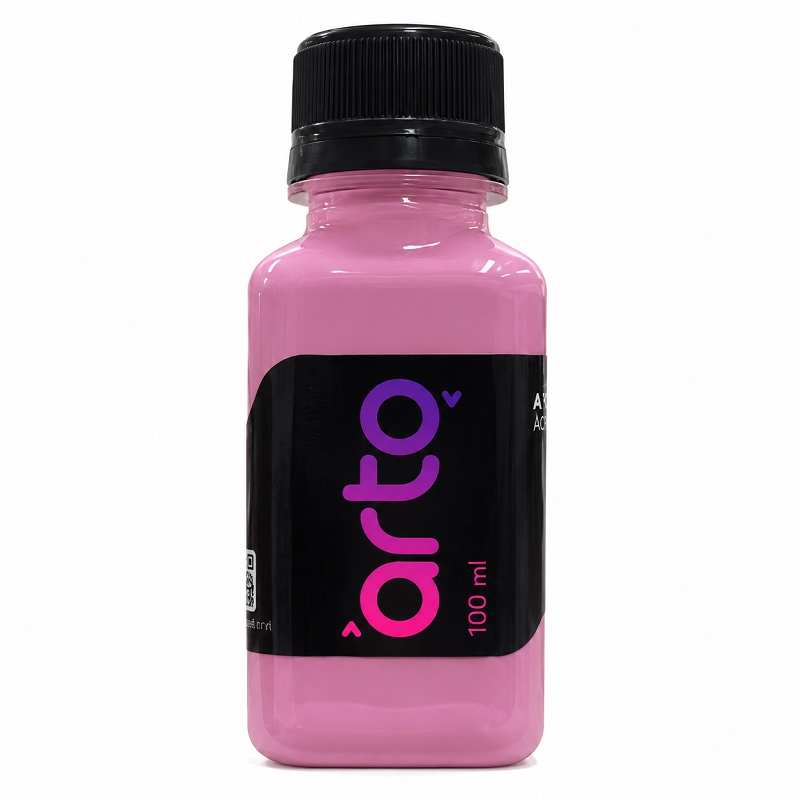 رنگ اکریلیک هنری صورتی Dusty Rose ساده برند آرتو کد AR-C43 حجم 100 میل